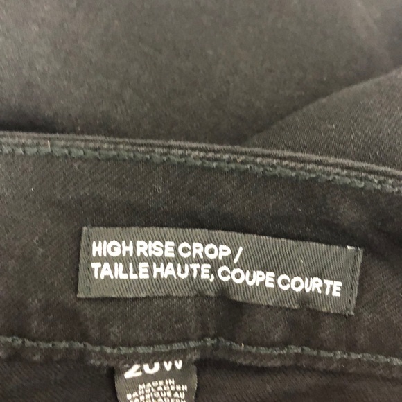 Joe Fresh Black High-Rise Crop Jeans Size 20W - Picture 7 of 8